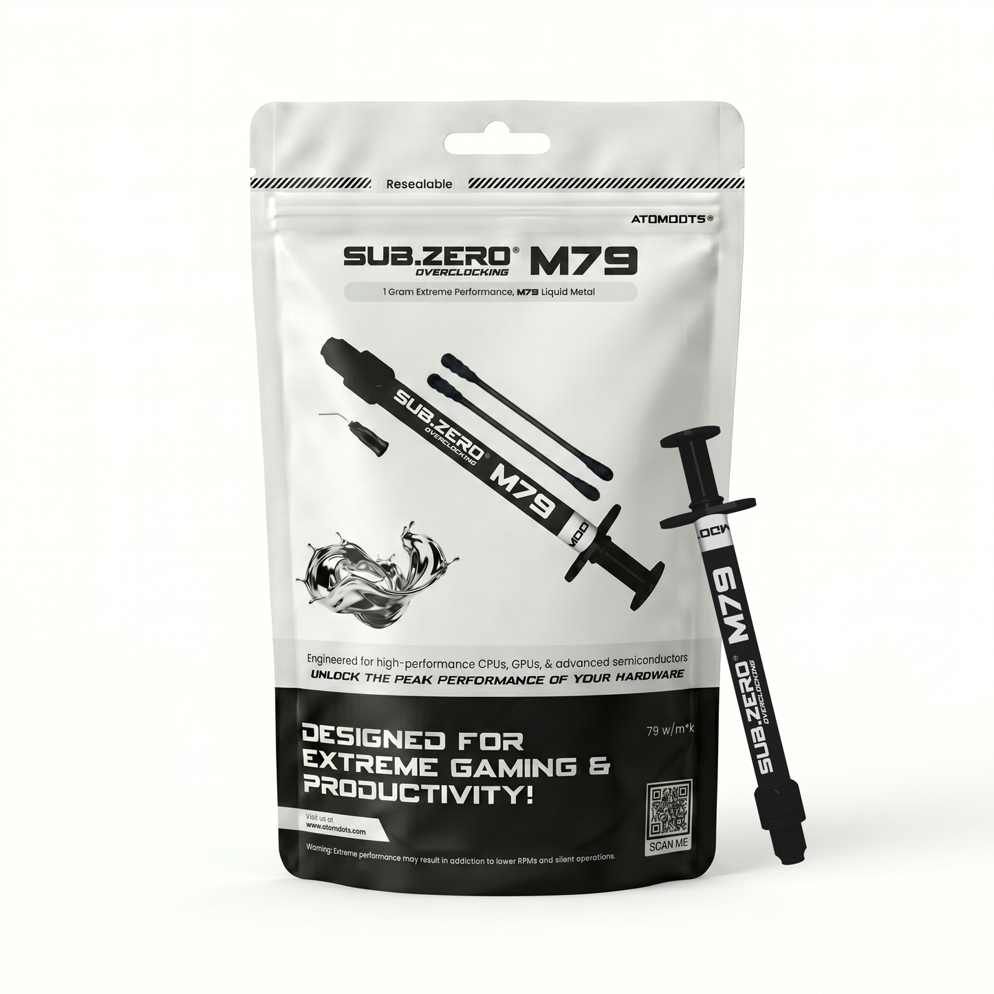 ATOMDOTS® M79 - Liquid Metal Thermal Interface Material (Tim) | 79 W/m*K | Extreme Series (Conductive)